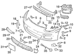 Front Headlamp Retaining Bracket Left 97050553700 & Right 97050553800 Compatible With PORSCHE PANAMERA 2010-2016 Tag No.221