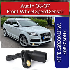 Front Left Wheel Speed Sensor 7H0927807 WHT003857 Compatible With AUDI Q3/Q7 (8UB, 8UG)