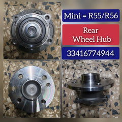 Rear Wheel Hub 33416774944 33416786552 33416786620 Compatible With MINI R50, R53 & MINI R56