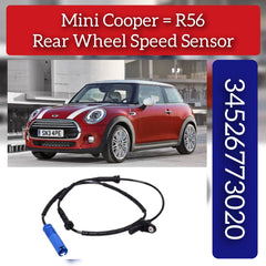 Rear Left/Right ABS Wheel Speed Sensor 34526773020 34526793820 34526851501 Compatible With MINI R56