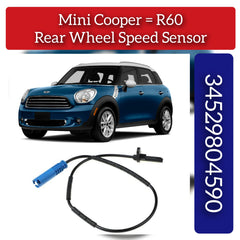 Rear Left/Right ABS Wheel Speed Sensor 34529808194 34529804590 Compatible With MINI COUNTRYMAN R60