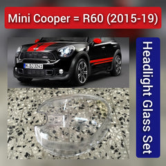 Front Headlight Glass Compatible with Mini Cooper=R60 2015 - 2019.