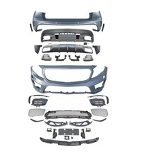 A To Z Compatible With Mercedes Benz Gla W156 X156 (2014-2019) Upgrade Facelift Convert To Gla45 Amg Front Rear Body Kit Bumper Exhaust Tip Diffuser Grill CC-9667 (Shipping Cost Not Included In Price)