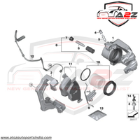 Front Brake Pad Wear Sensor 34356790303 Compatible With BMW X3 F25