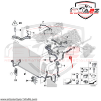 Coolant Hose 17127575429 Compatible BMW 7 (F01, F02, F03, F04) Tag No.199