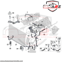 Heat Exchanger Hose Pipe 17127575428 Compatible With BMW 7 (F01, F02, F03, F04) Tag No.200