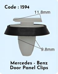 Door Panel Clips (Set of 10) Compatible With Mercedce Benz