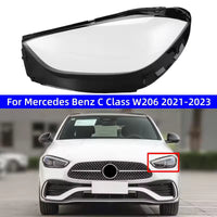 Headlight Glass Set Compatible With Mercedes Benz W206 C- Class (2021-2023)