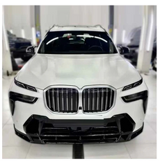A To Z Compatible With BMW X7 G07 Lci 2023+ M Sport Mp M Performance Mt M Tech Bumper Upgrade Convert To X5m Aero Black Samurai Body Kit Diffuser Exhaust Front Lip Spoiler Splitter Gc CC-9355 (Shipping Cost Not Included In Price)