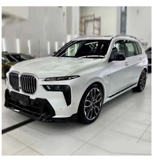 A To Z Compatible With BMW X7 G07 Lci 2023+ M Sport Mp M Performance Mt M Tech Bumper Upgrade Convert To X5m Aero Black Samurai Body Kit Diffuser Exhaust Front Lip Spoiler Splitter Gc CC-9355 (Shipping Cost Not Included In Price)