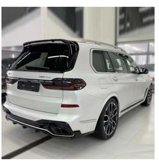 A To Z Compatible With BMW X7 G07 Lci 2023+ M Sport Mp M Performance Mt M Tech Bumper Upgrade Convert To X5m Aero Black Samurai Body Kit Diffuser Exhaust Front Lip Spoiler Splitter Gc CC-9355 (Shipping Cost Not Included In Price)