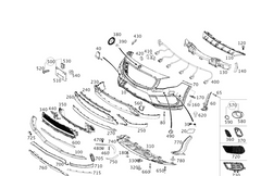 Front Bumper Chrome 1568853622 Compatible With MERCEDES BENZ GLA-CLASS W156 2014-2016 Tag No.134