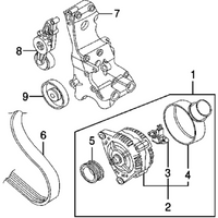 Belt 6PK1590 06B903137D Compatible With AUDI A4 Allroad B8 (8KH) & A5 (8T3) | A5 / S5 & Q5 (8RB) Tag-BEL-51