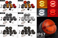 Front Rear Reverse Fog Side Lights 10PCs/Kit Smoke Lens Complete Led Lamp Upgrade Kit Compatible With Land Rover Defender 1990-2016
