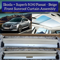 Beige Sunroof Curtain Assembly 3C8877307A 3C8877307CAL2 Compatible With VW Passat B6