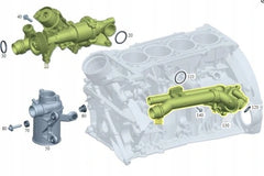 Coolant Thermostat 2742003100 2742000115 For MERCEDES-BENZ C-CLASS W205 & E-CLASS W212 W213 Tag-E-16