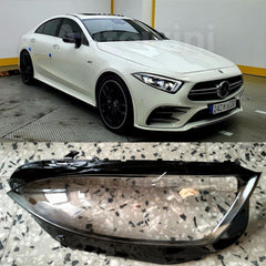 Front Headlight Glass Compatible with Benz = 257CLS (2018-21).