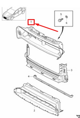 Radiator Support Upper Air Duct 31294094 Compatible With VOLVO V40 (2013-2019)