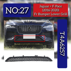 Front Bumper Lower Grill T4A6257 Compatible With Jaguar F-Pace (2016-2020) Tag No.27