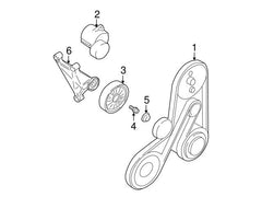 Multi Rib Belt 6DPK1825 30731811 Compatible With VOLVO XC90 I (275) (CONTINENTAL)