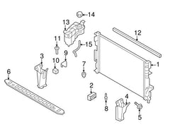 Radiator Support Bracket Left 31261931 & Right 31261932 Compatible With VOLVO XC60 (2010-2018) Tag No.2614