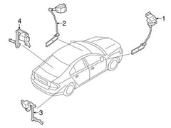 Front Left Headlight Level Sensor 31288271 Compatible With Volvo XC60 & S60 & S80
