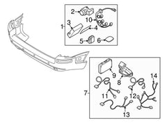 Parking Distance Control Sensors 31341637 Compatible With Volvo XC90 I (275)