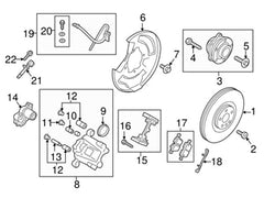 Rear Left/Right ABS Wheel Speed Sensor 31362355 Compatible With VOLVO S90 II (234) & V90 II Estate (235) & XC60 II (246) & XC90 II (256)