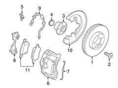 Front Right ABS Wheel Speed Sensor 31423572 30793929 32373144 Compatible With VOLVO S60 II (134) & S60 II Cross Country (134) & S80 II (124) & XC60 I SUV (156)