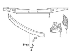 Front Bumper Bracket Left 31425161 31425163 & Right 31425162 Compatible With VOLVO XC60 (2018-2023) Tag No.2601