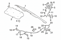 Bonnet Latch Left 32219545A & Right 32226109A Compatible With Volvo S90 (2017-2022)