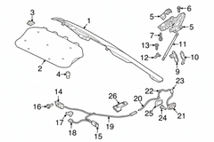 Bonnet Latch Left 32219545A & Right 32226109A Compatible With Volvo S90 (2017-2022)