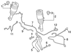 Front Left Air Suspension Shock Absorber Strut 31658903 Compatible With VOLVO XC90 II (256) N.M