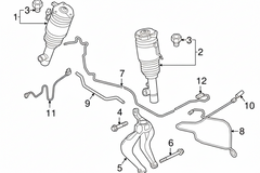 Front Left Air Suspension Shock Absorber Strut 31658903 Compatible With VOLVO XC90 II (256) N.M