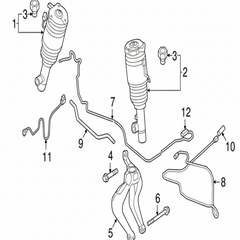 Front Left Air Suspension Shock Absorber Strut 31658903 Compatible With VOLVO XC90 II (256) N.M