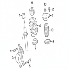 Front Air Suspension Electric Shock Absorber Strut 32292211 Compatible With VOLVO XC60 II (246) (2020
