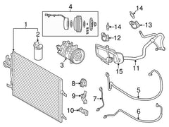 AC Compressor 36010254 Compatible With VOLVO S60 II (134) & XC60 I SUV (156)