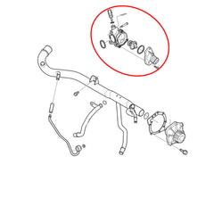 Engine Coolant Thermostat Housing 31319606 30650753 306507534 Compatible With VOLVO S60/V60 Tag No.134