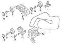 Multi RIB Belt 6PK2525 059903137AL 95810221610 Compatible With AUDI Q7 (4LB) (CONTINENTAL)