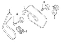 Multi RIB Belt 6PK2490 06E903137R Compatible With AUDI A8 D3 (4E2, 4E8) | A8 / S8 | A8L , Q7 (4LB) (CONTINENTAL)