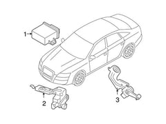 Front Left Headlight Level Sensor 4F0941285F Compatible With AUDI A6 C6 (4F2) | A6 / S6