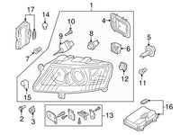 LED Headlight Daytime Running Light Module 4F0941329D Compatible With AUDI A6 C6 (4F2) | A6 / S6 Q7 (4LB) Tag No.264