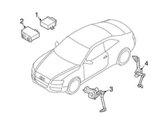 Rear Left Headlight Level Sensor 4H0941309C Compatible With AUDI A6 C7 4G2 & A7 & A8 D4 & Q5
