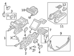 Air Conditioning Evaporator (Cooling Coil) 4M0820105 Compatible with AUDI Q7 4M