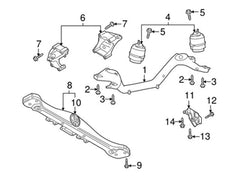 Front Left/Right Engine mount 7L6199131A Compatible With AUDI Q7 4LB & VW TOUAREG 7LA, 7L6, 7L7