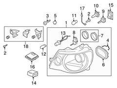 Headlight Ballast Control Light Module 7L6941329A 7L6941329C Compatible With AUDI A5 Q5 & SKODA SUPERB II (3T4) YETI (5L) & VW PASSAT B6 (3C2) | PASSAT / Magotan Tag-BL-218