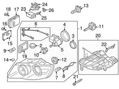 Headlight Control Module 7L6941329B Compatible With SKODA OCTAVIA II (1Z3) | LAURA & SUPERB II (3T4) 7 VW TOUAREG (7LA, 7L6, 7L7) Tag-BL-217