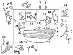 Headlight Control Module 7PP941472J 7PP941472K 7PP941472B 7PP941472C 7PP941472E 7PP941472F 7PP941472G 7PP941472H For AUDI A3 A6 A7 A8 Tag-BL-153