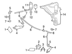 Headlight Washer Nozzle Compatible With AUDI A4 B8 T-2 Headlight Washer Nozzle Left 8K0955102D & Right 8K0955101D