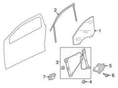 Front Right Glass Machine 8W0837461 Compatible With AUDI A4 (N.M)